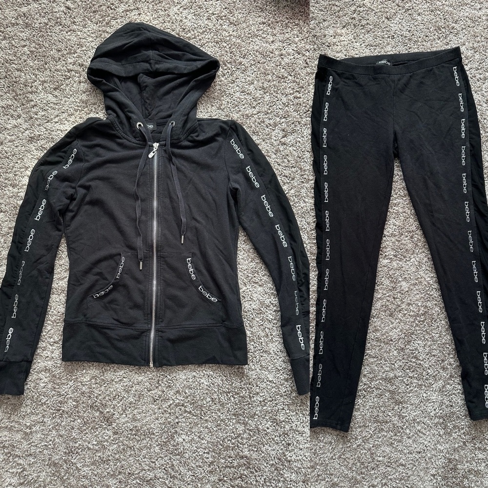 Bebe Logo Sweater and Legging Set